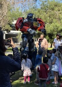 transformers optimus prime costume birthday party event los angeles