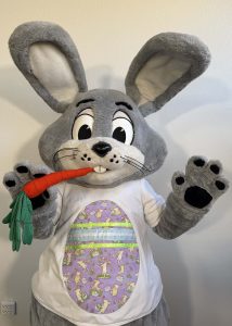 adorable easter bunny character available for holiday celebration in southern california